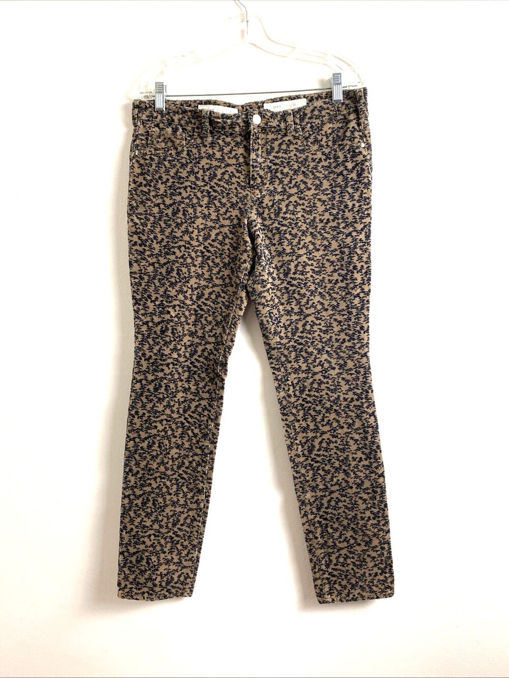 Pilcro And The Letterpress Serif Corduroy Pants Size 31 Skinny Stretch Brown